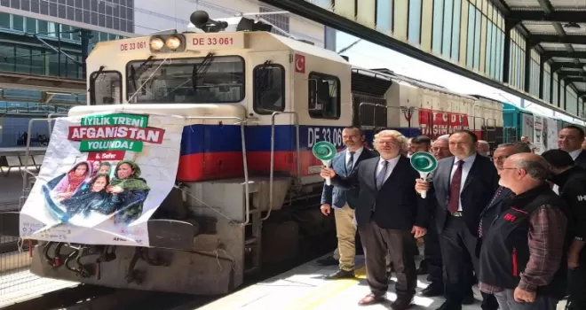 5. İyilik Treni törenle Afganistan’a uğurlandı
