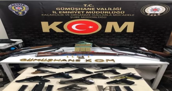 8 ilde eş zamanlı kaçak silah operasyonu
