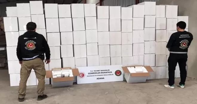 Adana’da kaçak makaron operasonu
