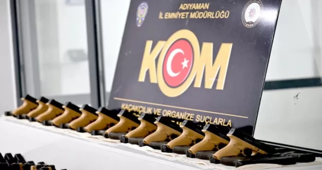 Adıyaman’da bin adet ateşe hazır tabanca ele geçirildi