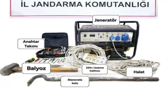 Adıyaman’da kablo hırsızlığına 2 gözaltı