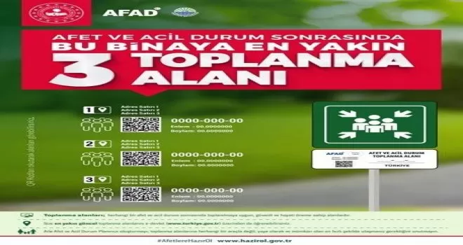 AFAD’dan toplanma alanları ile ilgili açıklama
