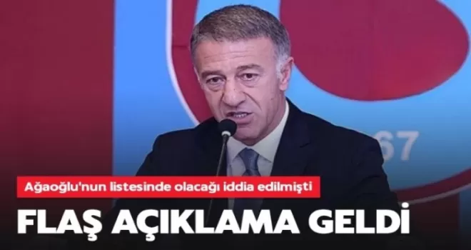 Ağaoğlu’nun listesinde olacağı iddia edilen isimden flaş açıklama!