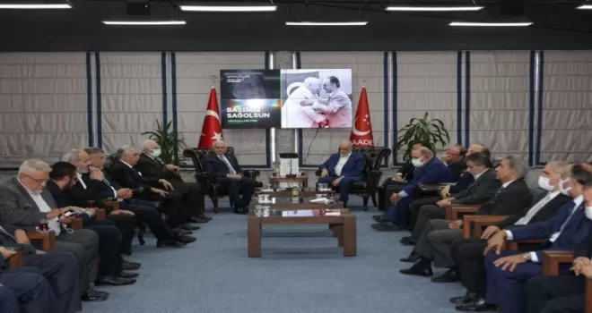 AK Parti Genel Başkanvekili Yıldırım’dan Saadet Partisine taziye ziyareti
