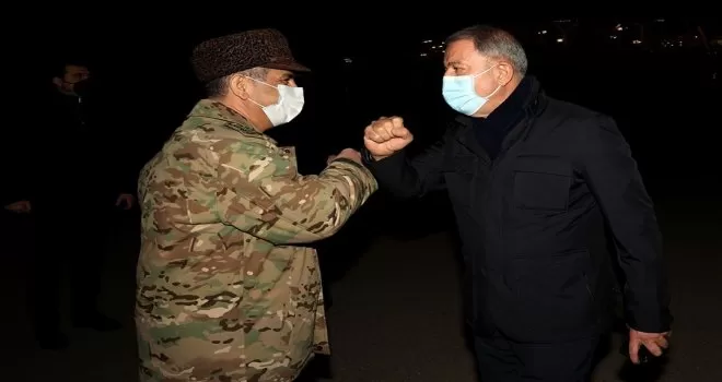 Akar ve komuta kademesinden sürpriz Azerbaycan ziyareti
