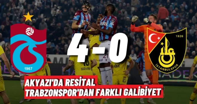 Akyazı'da resital Trabzonspor'dan Farklı Galibiyet