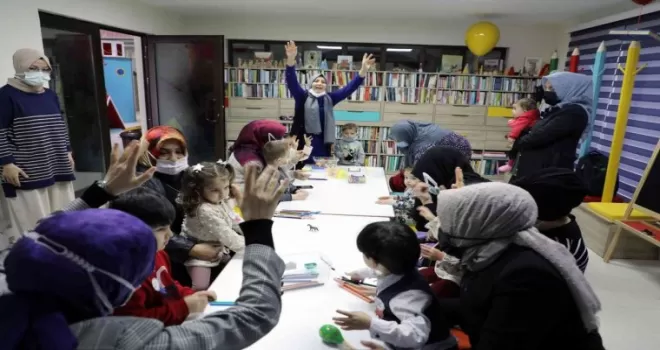 Akyurt Bebek Kütüphanesi hizmete girdi
