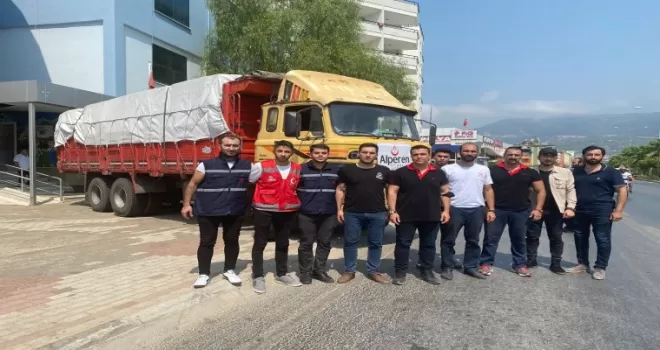 Alperen Ocakları Antalya’da yangın bölgesindeki çalışmalara katıldı
