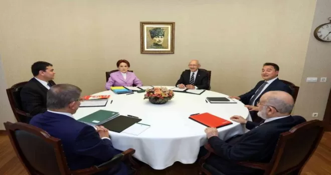 Altılı Masa’nın ikinci tur toplantısının ilki sona erdi

