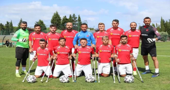 Ampute Milli Futbol Takımı şampiyonluk için sahada