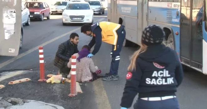 Ankara’da ambulans yayaya çarptı: 1 yaralı

