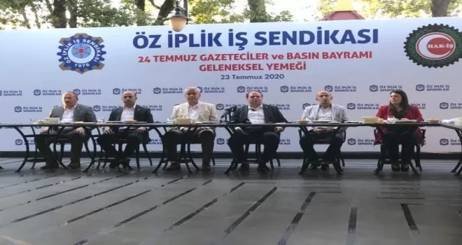 Ankara’da geleneksel Öz İplik İş 24 Temmuz Gazeteciler ve Basın Bayramı yemeği
