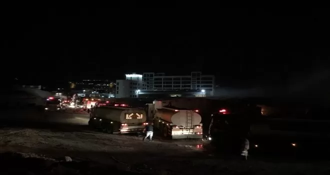 Ankara’da korkutan depo yangını
