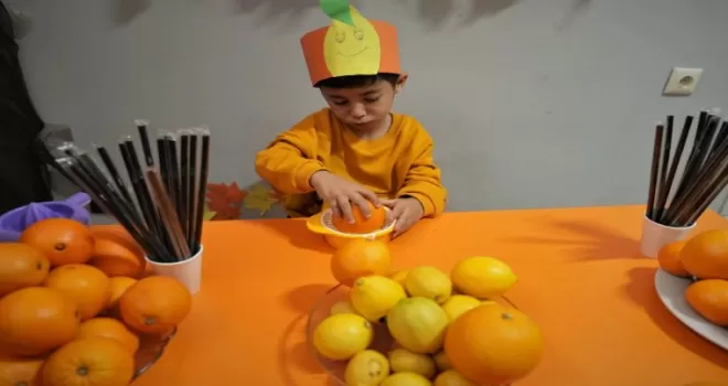 Ankara’da miniklerden renkli ’C Vitamini’ etkinliği