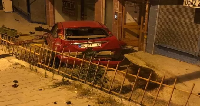 Ankara’da  trafik kazası: 1 yaralı

