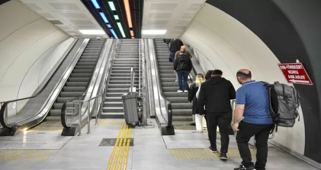 Ankara’da yürüyen merdivenlere sirenli önlem