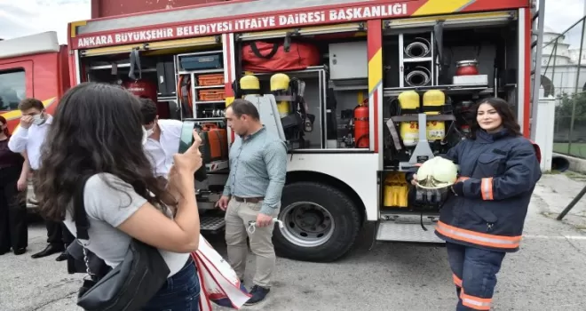 Ankara İtfaiyesi yeni itfaiyecilerini yetiştiriyor
