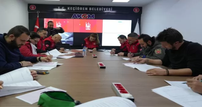 Ankara Keçiören’de ’afet farkındalık eğitmeni’ eğitimi