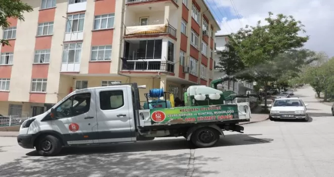 Ankara Keçiören’de çevre ilaçlanıyor