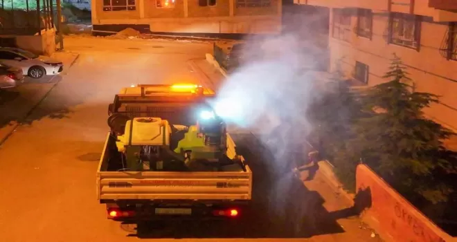 Ankara Keçiören’de gece gündüz ilaçlama