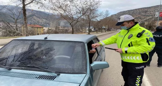 Ankara Nallıhan’da trafik denetimi
