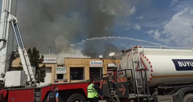 Ankara Organize Sanayi Bölgesinde yangın
