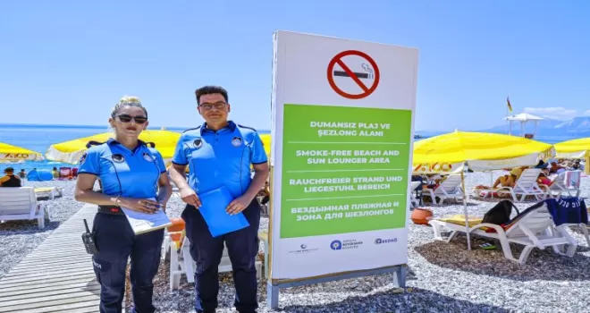 Antalya’da ’Dumansız Plaj’ dönemi başladı