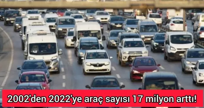 Araç sayısı 25.5 milyona ulaştı