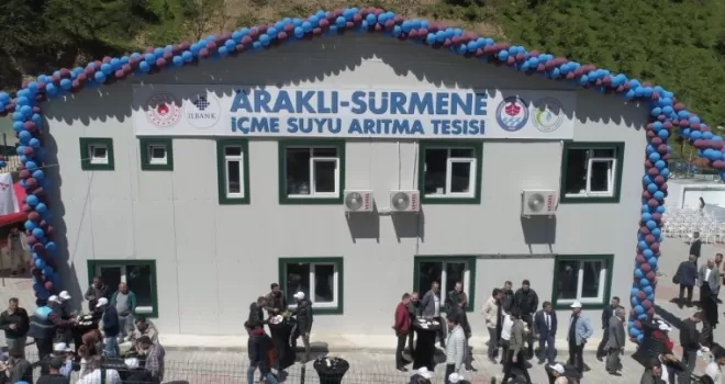 Araklı-Sürmene İçme Suyu Arıtma Tesisi açıldı