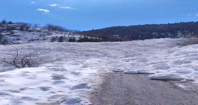 Artvin’de çığ köy yolunu ulaşıma kapattı
