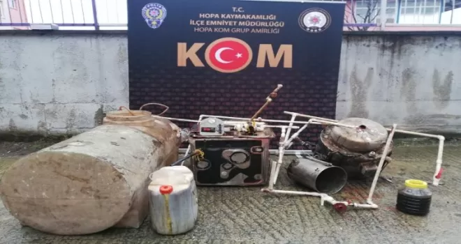 Artvin’de sahte içki operasyonu
