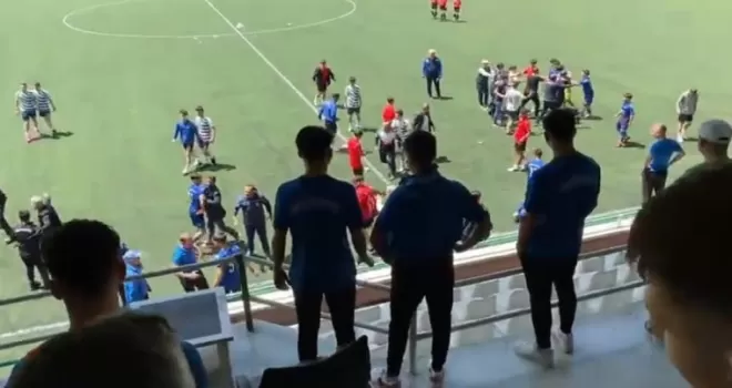 Artvin’de U17 futbol maçı sonrası kavga
