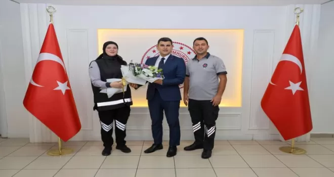 Artvin Vali Vekili Erdoğan’a özel güvenlik haftası ziyareti