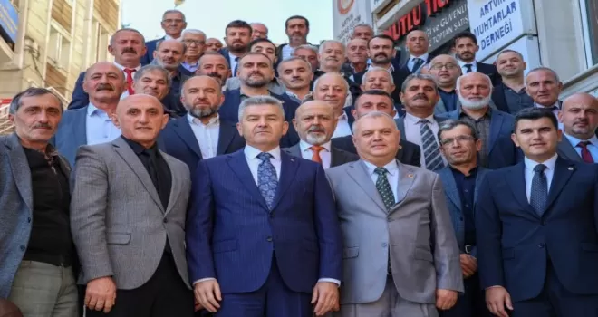 Artvin Valisi Ergün“Muhtarlar devletin kılcal damarlarıdır”