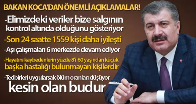 COVİD 19 kontrol altına alınıyor!