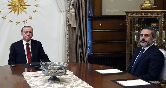 Cumhurbaşkanı Erdoğan, MİT Başkanı Fidan ile görüştü.