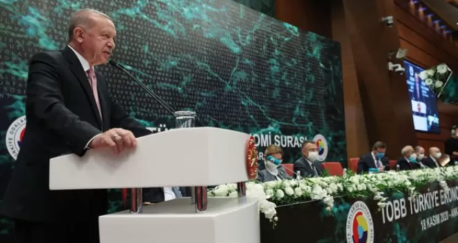 Erdoğan: Yüksek faize yatırımcımızı ezdirmemeliyiz.