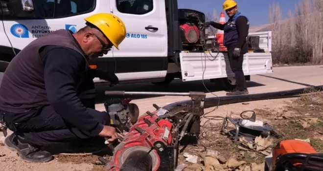 ASAT’tan Elmalı’da asfalt öncesi altyapı yatırımı