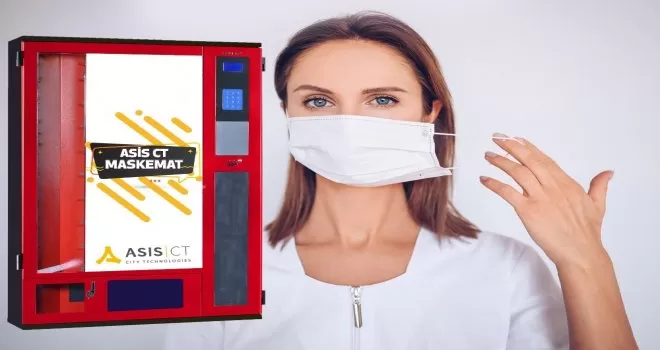 ASİS CT şehirlerde hızlı ve steril maske erişimini ‘Maskemat’ ile sağlayacak
