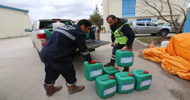 ASKİ’den korona virüs ile mücadeleye büyük katkı
