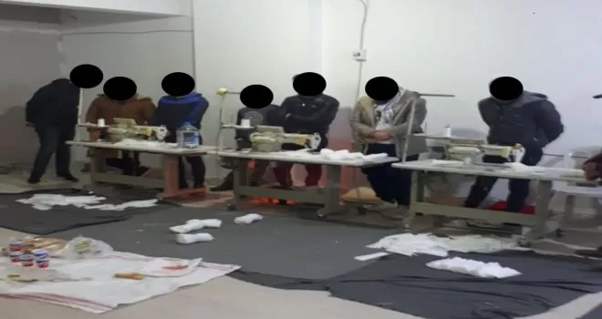 Asma katta kaçak maske üretimi

