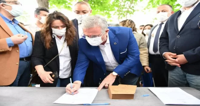 Ata tohumları toprakla buluştu
