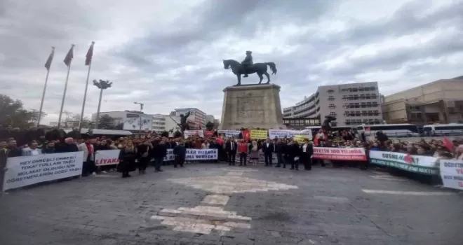 Atanmayan öğretmenler Ankara’da eylem yaptı

