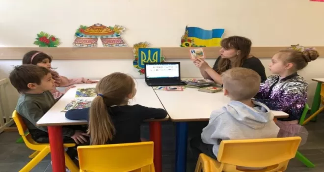 Ataşehir Belediyesi Ukraynalı çocuklara atölyeler düzenliyor
