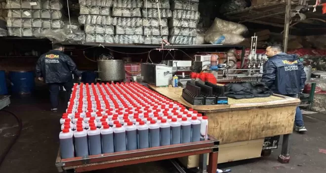 Ataşehir’de depoya baskın: 12 ton karışımlı akaryakıt ele geçirildi
