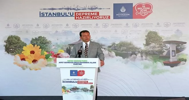 Ataşehir’de deprem parkı törenle açıldı
