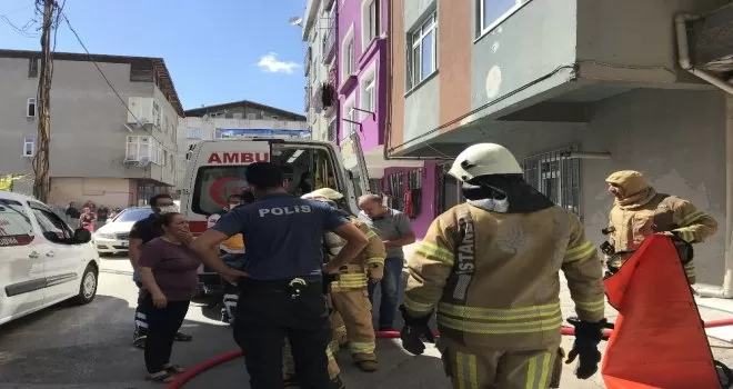 Ataşehir’de korkutan yangın
