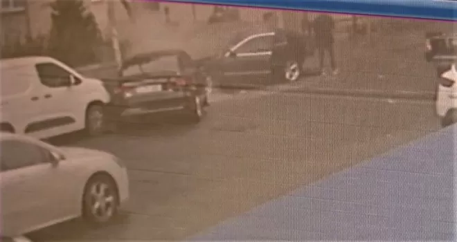Ataşehir’deki kazada yaya, ölümden kıl payı kurtuldu
