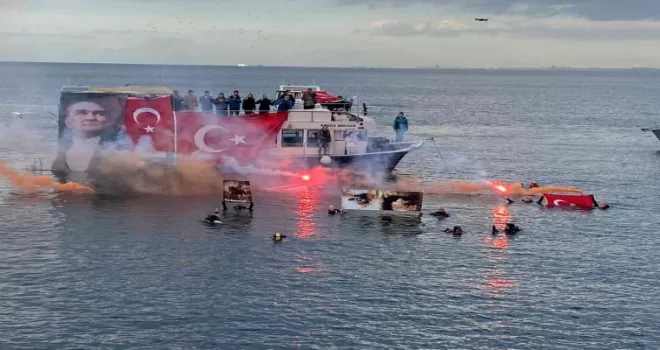 Atatürk,  Maltepe’de ‘Ata’ya Saygı Zinciri ve Dalışı’yla anıldı
