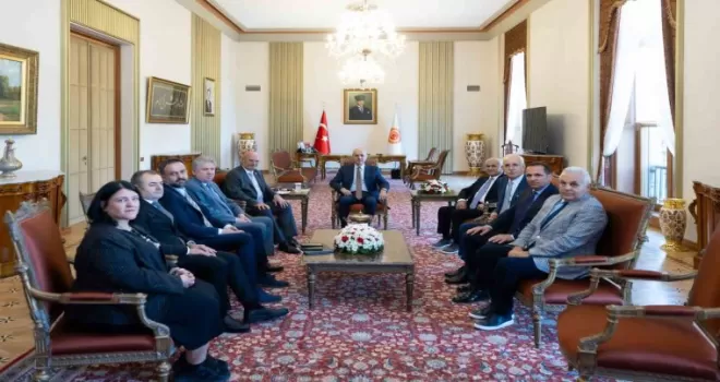 ATO heyeti, TBMM Başkanı Kurtulmuş’u ziyaret etti
